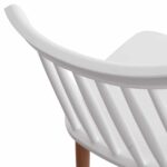 ΣΕΤ ΤΡΑΠΕΖΑΡΙΑΣ 5ΤΜΧ MINIMAL HM21172 MDF TOP ΣΕ ΛΕΥΚΟ-ΣΚΕΛΕΤΟΣ ΣΕ ΦΥΣΙΚΟ ΞΥΛΟΥ - Image 5