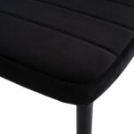 ΣΕΤ ΤΡΑΠΕΖΑΡΙΑΣ 5ΤΜΧ MINIMAL HM21173 MDF TOP ΜΑΥΡΟ-ΒΕΛΟΥΔΟ & ΜΕΤΑΛΛΟ ΜΑΥΡΟ - Image 5