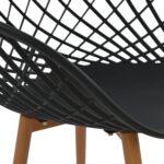 ΣΕΤ ΤΡΑΠΕΖΑΡΙΑΣ 5ΤΜΧ ARIADNE HM21174 MDF TOP & ΠΟΛΥΠΡΟΠΥΛΕΝΙΟ ΣΕ ΜΑΥΡΟ - Image 4