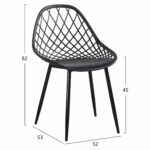 ΣΕΤ ΤΡΑΠΕΖΑΡΙΑΣ 5ΤΜΧ LIO HM21175 MDF TOP & ΠΟΛΥΠΡΟΠΥΛΕΝΙΟ ΣΕ ΜΑΥΡΟ - Image 3