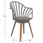 ΣΕΤ ΤΡΑΠΕΖΑΡΙΑΣ 5ΤΜΧ ANAIS HM21176 MDF TOP ΣΕ ΓΚΡΙ--P.P. & PU ΣΕ ΓΚΡΙ - Image 3