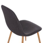 ΣΕΤ ΤΡΑΠΕΖΑΡΙΑΣ 5ΤΜΧ MINARDO HM21179 MDF TOP ΣΕ ΜΑΥΡΟ--ΣΚΟΥΡΟ ΓΚΡΙ ΥΦΑΣΜΑ - Image 6