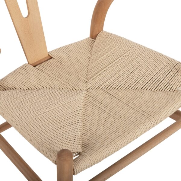 ΣΕΤ ΤΡΑΠΕΖΑΡΙΑΣ 5ΤΜΧ BRAVE HM21182 MDF TOP-ΞΥΛΟ ΟΞΙΑΣ & PAPER ROPE ΣΕ ΦΥΣΙΚΟ - Image 5