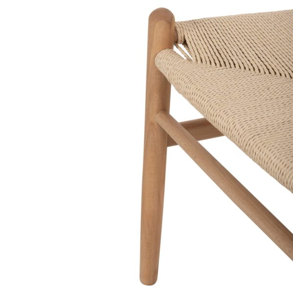 ΣΕΤ ΤΡΑΠΕΖΑΡΙΑΣ 5ΤΜΧ BRAVE HM21182 MDF TOP-ΞΥΛΟ ΟΞΙΑΣ & PAPER ROPE ΣΕ ΦΥΣΙΚΟ - Image 6