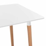 ΣΕΤ ΤΡΑΠΕΖΑΡΙΑΣ 5ΤΜΧ VEGAS HM21184 MDF TOP ΣΕ ΛΕΥΚΟ--ΠΟΔΙΑ ΟΞΙΑΣ - Image 5