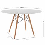 ΣΕΤ ΤΡΑΠΕΖΑΡΙΑΣ 5ΤΜΧ MAGGIE HM21186 MDF TOP & ΠΟΛΥΠΡΟΠΥΛΕΝΙΟ ΣΕ ΛΕΥΚΟ ΧΡΩΜΑ - Image 2