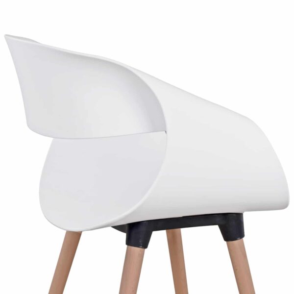 ΣΕΤ ΤΡΑΠΕΖΑΡΙΑΣ 5ΤΜΧ MAGGIE HM21186 MDF TOP & ΠΟΛΥΠΡΟΠΥΛΕΝΙΟ ΣΕ ΛΕΥΚΟ ΧΡΩΜΑ - Image 5