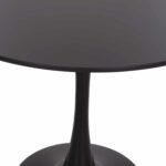 ΣΕΤ ΤΡΑΠΕΖΑΡΙΑΣ 5ΤΜΧ BROLIN HM21191 MDF TOP-ΜΕΤΑΛΛΙΚΑ ΠΟΔΙΑ-ΒΕΛΟΥΔΟ--ΜΑΥΡΟ - Image 6