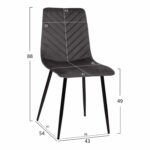 ΣΕΤ ΤΡΑΠΕΖΑΡΙΑΣ 5ΤΜΧ LATRELL HM21192 ΤΡΑΠΕΖΙ ΚΕΡΑΜΙΚΟ TOP-ΒΕΛΟΥΔΟ ΓΚΡΙ ΚΑΡΕΚΛΕΣ - Image 3