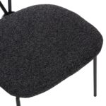 ΣΕΤ ΤΡΑΠΕΖΑΡΙΑΣ 5ΤΜΧ BROLIN HM21200 MDF TOP & ΜΕΤΑΛΛΟ ΜΑΥΡΟ-ΣΚΟΥΡΟ ΓΚΡΙ ΥΦΑΣΜΑ - Image 4