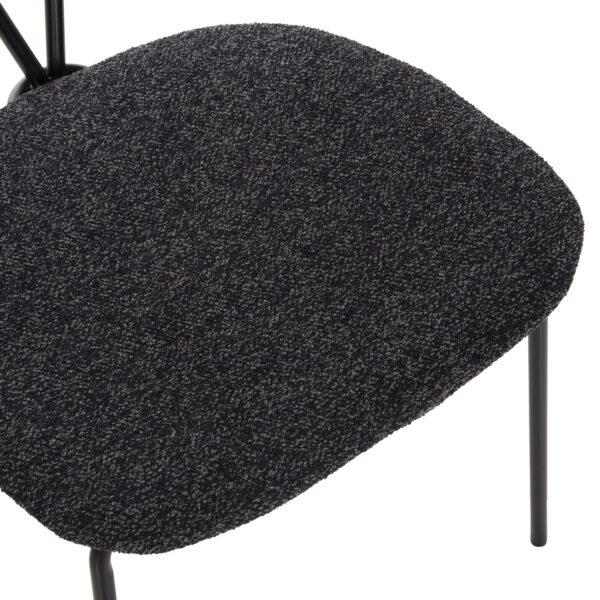 ΣΕΤ ΤΡΑΠΕΖΑΡΙΑΣ 5ΤΜΧ BROLIN HM21200 MDF TOP & ΜΕΤΑΛΛΟ ΜΑΥΡΟ-ΣΚΟΥΡΟ ΓΚΡΙ ΥΦΑΣΜΑ - Image 4