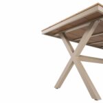 ΣΕΤ ΤΡΑΠΕΖΑΡΙΑΣ SAGA HM21196 ΤΡΑΠΕΖΙ & 4 ΠΟΛΥΘΡΟΝΕΣ-ΑΛΟΥΜΙΝΙΟ & POLYWOOD-ΣΑΜΠΑΝΙ - Image 5