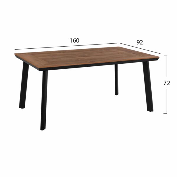 ΣΕΤ ΤΡΑΠΕΖΑΡΙΑΣ TABER HM21198 ΤΡΑΠΕΖΙ & 6 ΠΟΛΥΘΡΟΝΕΣ-ΑΛΟΥΜΙΝΙΟ & POLYWOOD-ΑΝΘΡΑΚΙ - Image 2