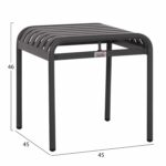 ΣΚΑΜΠΟ ΑΛΟΥΜΙΝΙΟΥ RACHEL HM6340.01 ΓΚΡΙ 45x45x46Υεκ. - Image 2