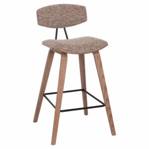 ΣΚΑΜΠΟ ΜΠΑΡ ΜΕΣ.ΥΨΟΥΣ INOVER HM9984.01 PLYWOOD ΣΕ WHITEWASH-ΚΑΦΕ ΥΦΑΣΜΑ 50x48x90Υεκ.