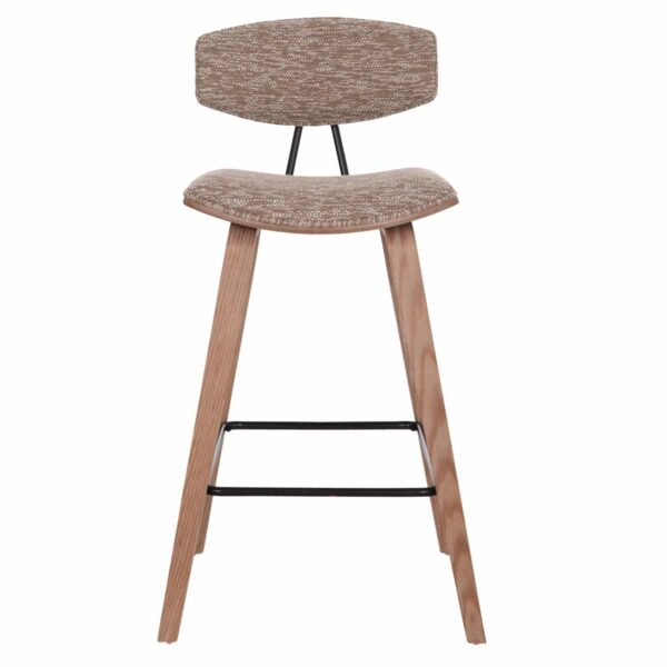 ΣΚΑΜΠΟ ΜΠΑΡ ΜΕΣ.ΥΨΟΥΣ INOVER HM9984.01 PLYWOOD ΣΕ WHITEWASH-ΚΑΦΕ ΥΦΑΣΜΑ 50x48x90Υεκ. - Image 3