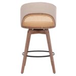 ΣΚΑΜΠΟ ΜΠΑΡ ΠΕΡΙΣΤΡΕΦΟΜΕΝΟ RIKI HM18253.01 ΞΥΛΟ--ΜΠΕΖ ΥΦΑΣΜΑ 51x53x94Υεκ. - Image 6