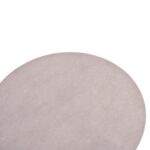 ΤΡΑΠΕΖΙ ΑΛΟΥΜΙΝΙΟΥ DOSUN HM6201.02 ΚΡΕΜ ΣΚΕΛΕΤΟΣ-3D PRINT ΓΥΑΛΙ-ΚΕΡΑΜΙΚΟ LOOK Φ120εκ - Image 5