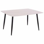 ΤΡΑΠΕΖΙ RAVEN HM18149.01 ΚΕΡΑΜΙΚΟ TOP ΜΕ ΟΨΗ ΛΕΥΚΟ ΜΑΡΜΑΡΟ 140x80x74Υεκ.