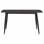 ΤΡΑΠΕΖΙ RAVEN HM18149.02 ΚΕΡΑΜΙΚΟ TOP ΜΕ ΟΨΗ ΜΑΥΡΟ ΜΑΡΜΑΡΟ 140x80x74Υεκ. - Image 3