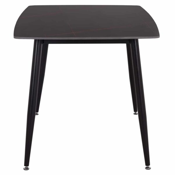 ΤΡΑΠΕΖΙ RAVEN HM18149.02 ΚΕΡΑΜΙΚΟ TOP ΜΕ ΟΨΗ ΜΑΥΡΟ ΜΑΡΜΑΡΟ 140x80x74Υεκ. - Image 5