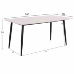 ΤΡΑΠΕΖΙ RAVEN HM18150.01 ΚΕΡΑΜΙΚΟ TOP ΜΕ ΟΨΗ ΛΕΥΚΟ ΜΑΡΜΑΡΟ 160x80x74Υεκ. - Image 2