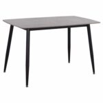 ΤΡΑΠΕΖΙ RAVEN HM9854.13 ΚΕΡΑΜΙΚΟ TOP ΓΚΡΙ ΜΑΡΜΑΡΟ-ΜΑΥΡΟ ΜΕΤΑΛΛΟ 120x70x73Υεκ.