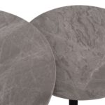 ΤΡΑΠΕΖΙ ΣΑΛΟΝΙΟΥ 2ΤΜΧ TALOS ΚΕΡΑΜΙΚΟ TOP ΜΕ ΟΨΗ ΓΚΡΙ ΜΑΡΜΑΡΟΥ HM18140.04 Φ70+Φ50 - Image 5