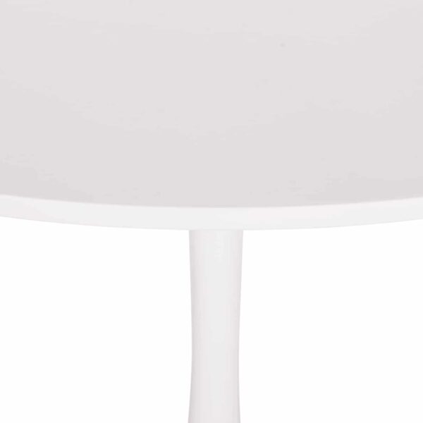 ΤΡΑΠΕΖΙ ΣΤΡΟΓΓΥΛΟ BROLIN HM18141.01 MDF TOP-ΒΑΣΗ ΜΕΤΑΛΛΙΚΗ--ΛΕΥΚΟ Φ90x73Υεκ - Image 6