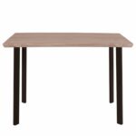 ΤΡΑΠΕΖΙ ΤΡΑΠΕΖΑΡΙΑΣ PALANI 110X70 SONAMA ΜΕ ΜΑΥΡΑ ΠΟΔΙΑ HM8333 - Image 3