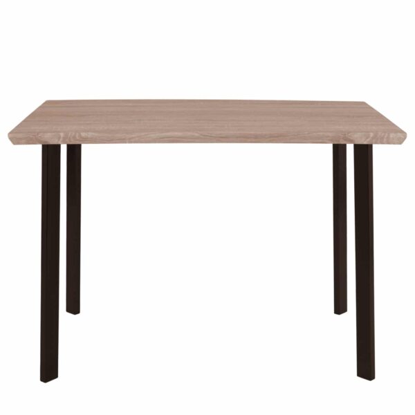 ΤΡΑΠΕΖΙ ΤΡΑΠΕΖΑΡΙΑΣ PALANI 110X70 SONAMA ΜΕ ΜΑΥΡΑ ΠΟΔΙΑ HM8333 - Image 3