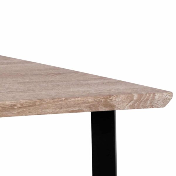 ΤΡΑΠΕΖΙ ΤΡΑΠΕΖΑΡΙΑΣ PALANI 110X70 SONAMA ΜΕ ΜΑΥΡΑ ΠΟΔΙΑ HM8333 - Image 4