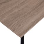 ΤΡΑΠΕΖΙ ΤΡΑΠΕΖΑΡΙΑΣ OFIRA 140X80 SONAMA ΜΕ ΜΑΥΡΑ ΠΟΔΙΑ HM8374 - Image 5