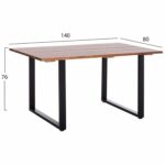 ΤΡΑΠΕΖΙ ΤΡΑΠΕΖΑΡΙΑΣ FRIGGO HM6296.02 ΞΥΛΟ ΑΚΑΚΙΑΣ-2,6εκ πάχος 140x80x76Υεκ. - Image 2