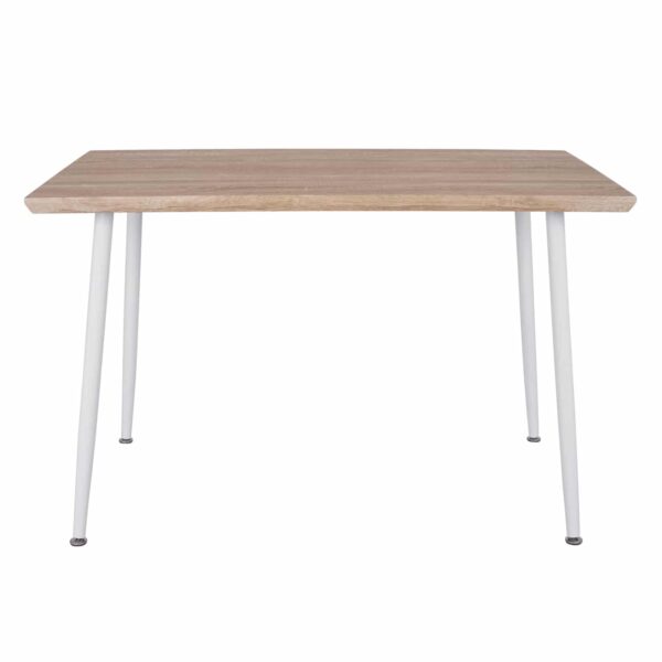 ΤΡΑΠΕΖΙ ΤΡΑΠΕΖΑΡΙΑΣ PALOMA HM8334.02, 120X70X76,5- SONOMA, ΛΕΥΚΑ ΠΟΔΙΑ - Image 3