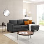 SENSO ΚΑΝΑΠΕΣ ΓΩΝΙΑ ΑΝΑΣΤΡΕΨΙΜΗ ΓΚΡΙ CARROT 217x143x86 01-3318 - Image 2