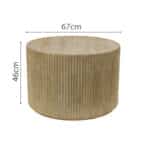KION COFFEE TABLE BEIGE 67x67x46 04-1086 - Image 3