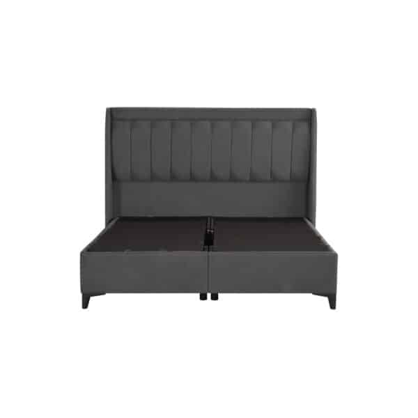 HARMONY ΚΡΕΒΑΤΙ ΜΕ ΑΠΟΘΗΚ. ΧΩΡΟ ΚΑΙ ΣΤΡΩΜΑ ΓΚΡΙ 07-780 207x174x126.5 09-1522 - Image 3