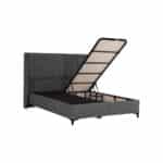 HARMONY ΚΡΕΒΑΤΙ ΜΕ ΑΠΟΘΗΚ. ΧΩΡΟ ΚΑΙ ΣΤΡΩΜΑ ΓΚΡΙ 07-780 207x174x126.5 09-1522 - Image 4