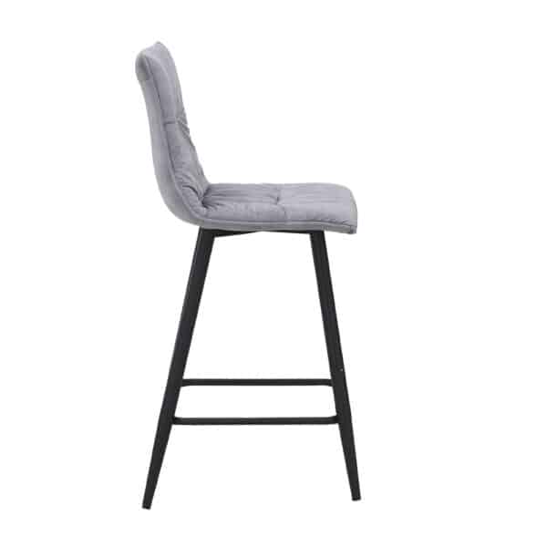 LINEA ΣΚΑΜΠΟ BAR ΓΚΡΙ SILVER 42x51x94 26-0074 - Image 2