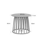 BASKET SIDE TABLE CAPPUCCINO 49.5x49.5x44 27-0122 - Image 2