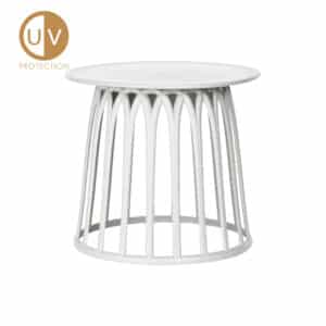 BASKET SIDE TABLE ΛΕΥΚΟ 49.5x49.5x44 27-0123