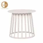 BASKET SIDE TABLE OFF WHITE 49.5x49.5x44 27-0218