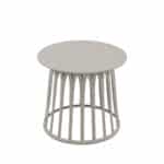 BASKET SIDE TABLE ΓΚΡΙ ΑΝΟΙΧΤΟ 49.5x49.5x44 27-0262 - Image 2