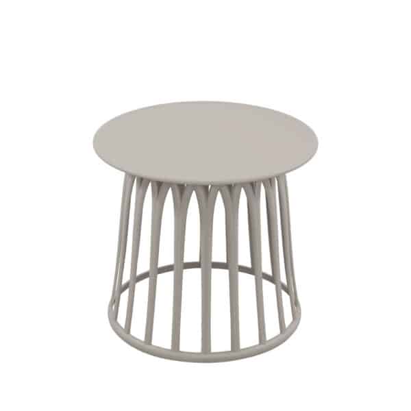 BASKET SIDE TABLE ΓΚΡΙ ΑΝΟΙΧΤΟ 49.5x49.5x44 27-0262 - Image 2