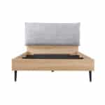 NEON ΚΡΕΒΑΤΙ (ΓΙΑ ΣΤΡΩΜΑ 120x200cm) ΓΚΡΙ ΦΥΣΙΚΟ 127x210x101 40-0019 - Image 3