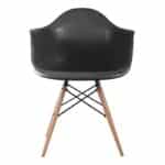 ALEA Wood Πολυθρόνα Ξύλο, ΡΡ Μαύρο 62x58x81cm - Image 4