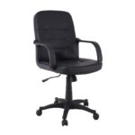 BF1300 Πολυθρόνα Γραφείου PU Μαύρο 57x64x90/100cm - Image 6