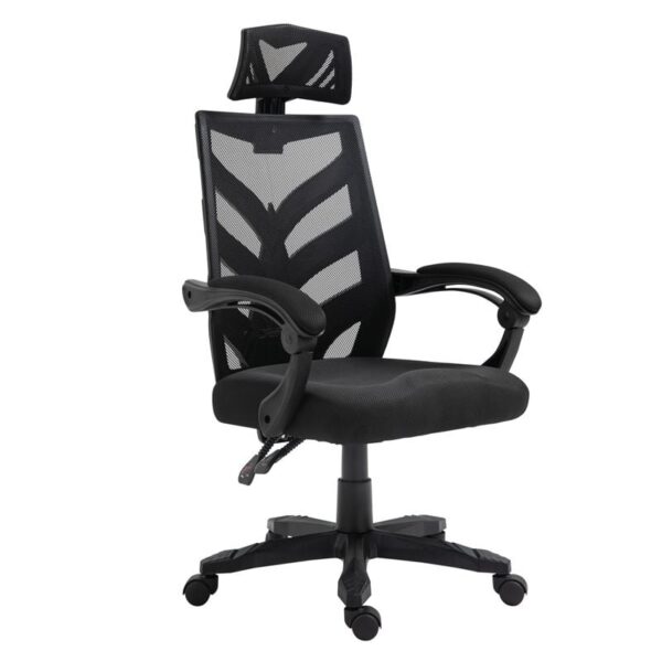 BF2980 Πολυθρόνα Γραφείου Διευθυντή, Mesh Μαύρο 60x66x111/121cm - Image 7
