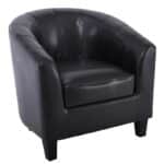 BOGA Πολυθρόνα Σαλονιού Καθιστικού, Pu Σκούρο Καφέ 77x70x77cm - Image 8